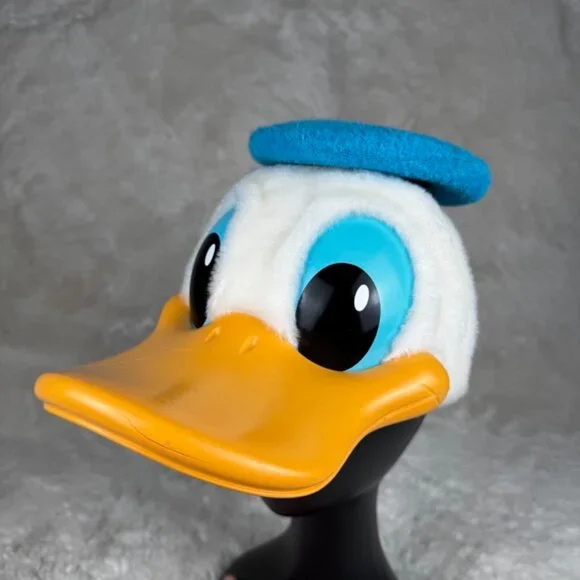 VTG 1980s Donald Duck Snapback Hard Billed Hat Child Disney Character Fashions - Picture 1 of 9